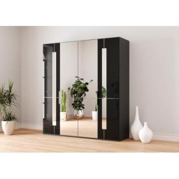 GALLERY M branded by Musterring Drehtürenschrank Imola W inkl. Einlegeböden und Kleiderstangen, mit Glas- und Spiegeltüren