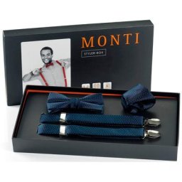 MONTI Hosenträger SILVIO (Set, 3-St) 3tlg. Set mit Punkten