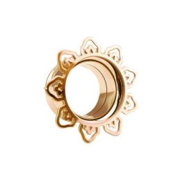 Adelia´s Dehnschnecke Piercing Ohrpiercing, Flesh Tunnel PVD Rosè Gold beschichtet