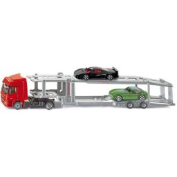 Siku Spielzeug-LKW SIKU Super, Autotransporter (3934), inkl. 2 Spielzeugautos