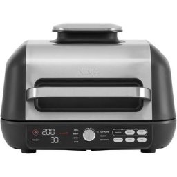 NINJA Elektrogrill & Heißluftfritteuse, MAX PRO AG651EU, 2460 W, inkl. Plancha, 3,8 L Volumen