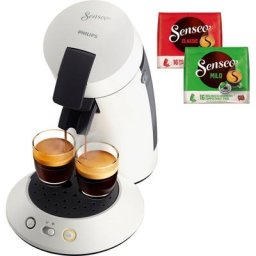 Philips Senseo Kaffeepadmaschine Original Plus CSA210/10, inkl. Gratis-Zugaben im Wert von 5,- UVP
