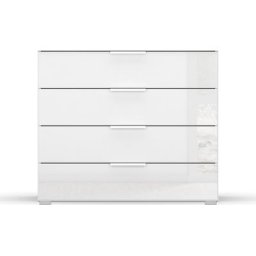 rauch Kommode Koluna, mit Glasfront, 4 Schubkästen, inkl. 6er-Set Filzboxen
