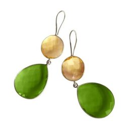 Gemshine Ohrringe 'Citrin und Peridot Quarz Tropfen' Weiss Damen