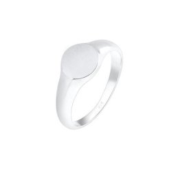 Elli Elli Ring Siegelring Royal Matt Geo Basic Trend 925 Silber Ringe Damen