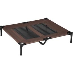 Hundeliege outdoor Schlafplatz Hundebett Hundesofa Haustierbett Katzenbett Kaffee-Braun 92 x 76 x