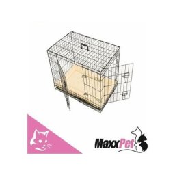 Maxxpet - Hundekäfig - Transportkäfig - Für Hunde und andere Tiere - 2 Öffnungen - Inklusive