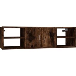 Wandregal Räuchereiche 102x30x29 cm Holzwerkstoff Vidaxl Braun