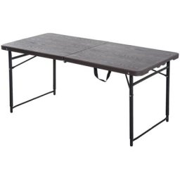 Outsunny - Klapptisch, Faltbarer Campingtisch, Höhenverstellbarer Falttisch, Picknicktisch, Metall,