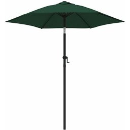 Vidaxl - Sonnenschirm Grün 200 x 224 cm Aluminium Grün