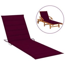 Vidaxl - Sonnenliegen-Auflage Weinrot 200x70x3 cm Oxford-Gewebe Rot