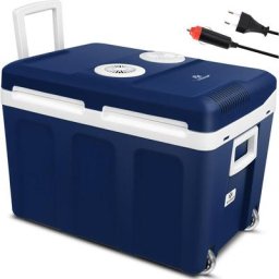 KESSER® 40L Kühlbox mit Rollen zum Warmhalten und Kühlen thermo-Elektrische Kühlbox 12 Volt und 230