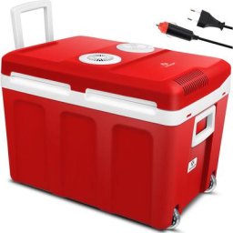 40L Kühlbox mit Rollen zum Warmhalten und Kühlen thermo-Elektrische Kühlbox 12 Volt und 230 Volt