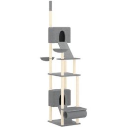 Vidaxl - Kratzbaum Deckenhoch Hellgrau 277-303 cm Grau