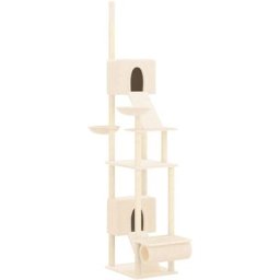 Kratzbaum Deckenhoch Creme 277-303 cm Vidaxl Creme