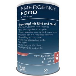 Trek'n Eat Emergency Food Dose 600g Würziger Rindergulasch mit Nudeln 2023 Outdoor Ernährung