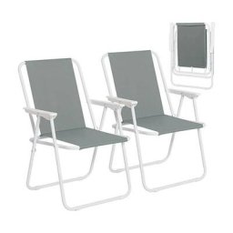 WOLTU Campingstuhl Faltbar, 2er Set, Faltstuhl Klappstuhl Komfortable, Angelstuhl Ultraleichter mit