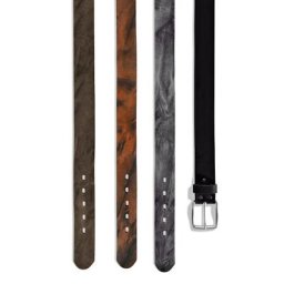 Ledergürtel in modischem Used-Look