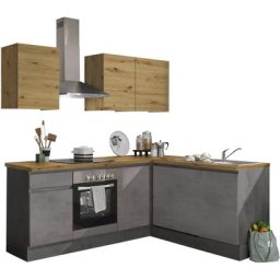 BASIC by Balculina Küche Adna, Stellbreite 220/170 cm, wahlweise mit oder ohne E-Geräte