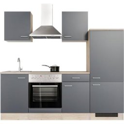 Flex-Well Küche Morena, mit E-Geräten, Breite 220 cm, in vielen Farbvarianten erhältlich