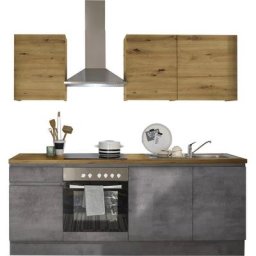 BASIC by Balculina Küche Adna, Breite 220 cm, wahlweise mit oder ohne E-Geräte