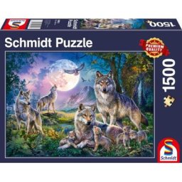 Schmidt Spiele Puzzle Wölfe, 1500 Puzzleteile, Made in Europe