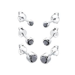 Elli Elli Ohrringe Basic Set Zirkonia 925 Sterling Silber Damen