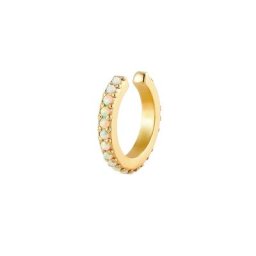 Elli Elli Ohrringe Single Earcuff Synthetischer Opal 925 Silber Earcuffs Damen