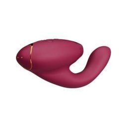 Womanizer Vibratoren Duo 2 Boradeaux Luxuriöser Dual Stimulator Mit Pleasure Air Technologie Für Die Klitoris Und Vibration Für Den G-Punkt 1 Stk.
