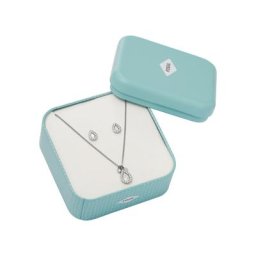 Damen Schmuck-Set Kette mit Anhänger und Ohrstecker ""JF03765040"", Edelstahl