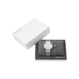 Set Damenuhr mit Armband, Edelstahl