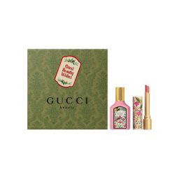 Flora By Gucci Gorgeous Gardenia + Brillant Lipstick, Duftset (Eau de Parfum 30 ml, Lippenstift ""They Met In Argentina"" 1,85 g), Damen, blumig