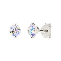 Damen Ohrstecker ""Modern Fashion"", 958er Silber