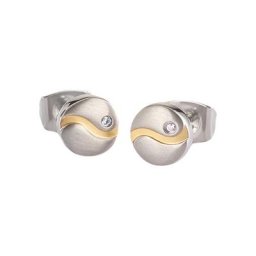 Damen Ohrstecker ""05028-04"", Titan mit 2 Diamanten, zus. ca. 0,01 Karat