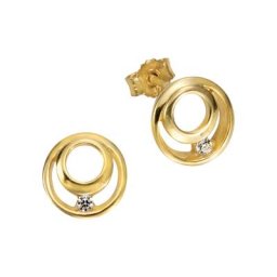 Damen Ohrstecker ""371320811-2"", 375er Gelbgold