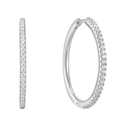 Damen Creolen ""Glam Rock E037-07H"", 925er Silber