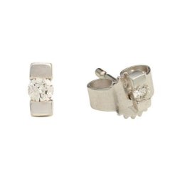 Damen Ohrstecker ""B203177"", 375er Weißgold mit 2 Brillanten, zus. ca. 0,04 Karat