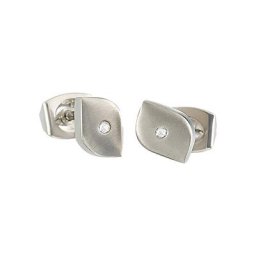Damen Ohrstecker, Titan mit 2 Brillanten, zus. ca. 0,01 Karat