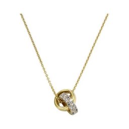 Damen Kette mit Anhänger ""371340760-2"", 375er Gelbgold