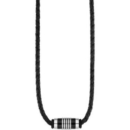 Herren Kette, Leder/Edelstahl
