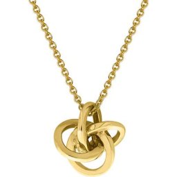 Damen Kette mit Anhänger ""371340834-2"", 375er Gelbgold