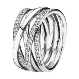 Damen Ring ""190919CZ"", 925er Silber