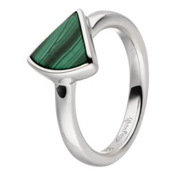 Damen Ring, 925er Silber mit Malachit