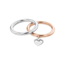 Damen Ring-Set, Edelstahl