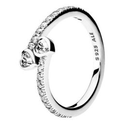 Damen Ring ""Hearts 191023CZ"", 925er Silber
