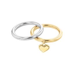 Damen Ring-Set, Edelstahl