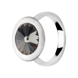 Damen Ring ""Black Diamond"", 925er Silber