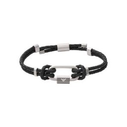 Herren Armband ""EGS2796040"", Leder/Edelstahl
