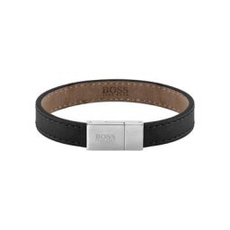 Herren Armband ""1580033M"", Leder/Edelstahl