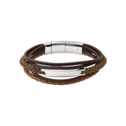 Herren Armband ""Mens Classics JF02703040"", Leder/Edelstahl